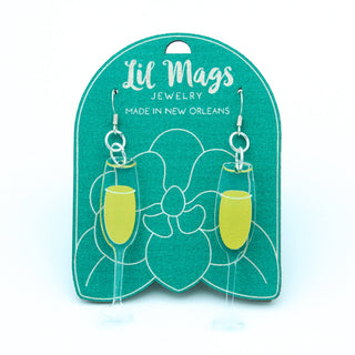 Locally made Lil Mags Champagne Acrylic Earrings