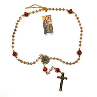 Czech Cathedral Glass Bead Rosary