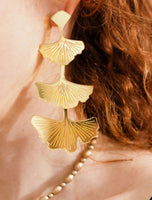 Ginkgo Leaf Earrings