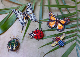 Lady Bug Beetle Brooch Pin