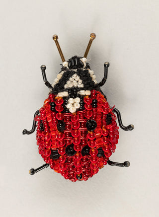 Lady Bug Beetle Brooch Pin