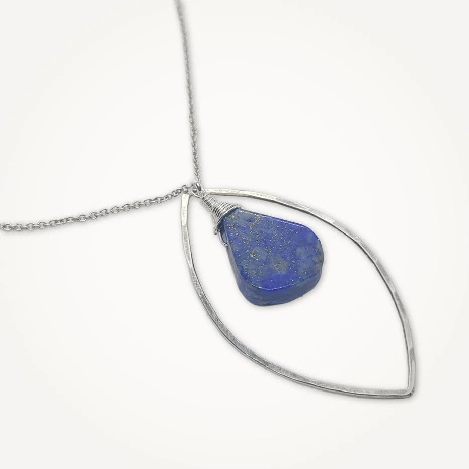 Marquise Necklace - Lapis Lazuli