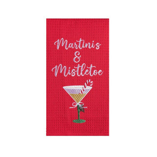 Martinis & Mistletoe Towel