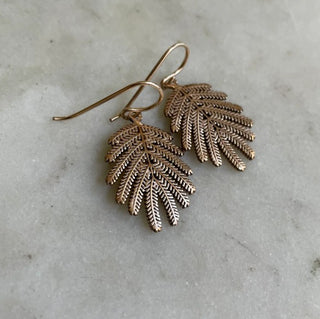 Mimosa Leaf Earrings (Small)