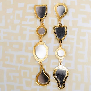 Moroccan Mirror Drop Earrings