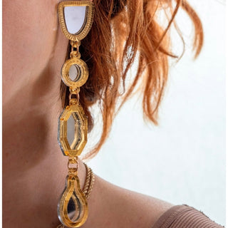 Moroccan Mirror Drop Earrings