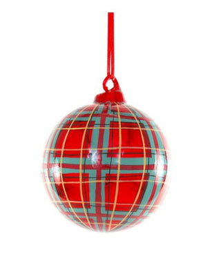 Red Plaid Tree Bauble