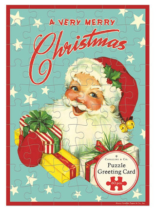 Christmas Santa Puzzle Greeting Card