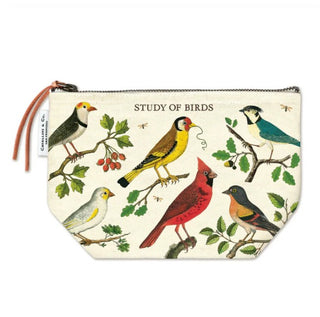 Study of Birds | Vintage Style Pouch by Cavallini