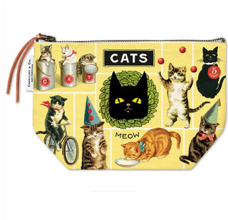 "Vintage Cats" | Vintage Style Pouch by Cavallini