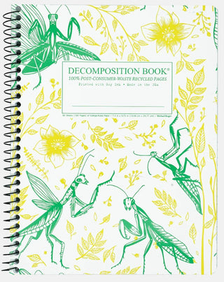 Praying Mantises Coilbound Decomposition Book