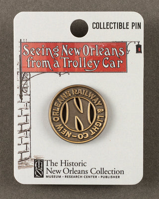 New Orleans Streetcar Token Collectible Pin
