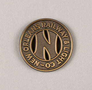 New Orleans Streetcar Token Collectible Pin