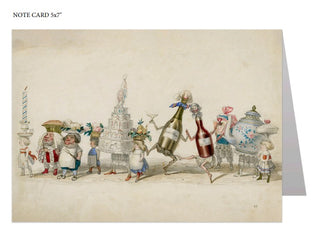 Twelfth Night Revelers Note Card