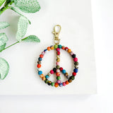 Kantha Peace Sign Bag Clip by World Finds