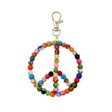Kantha Peace Sign Bag Clip by World Finds