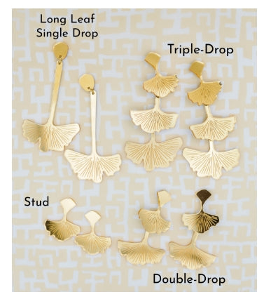 Ginkgo Leaf Earrings