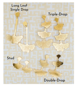 Ginkgo Leaf Earrings