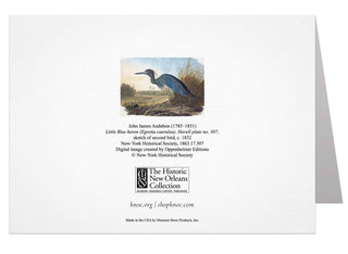 Audubon Blue Heron Notecard 5x7