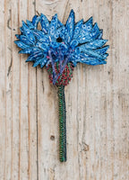 Blue Cornflower Brooch Pin