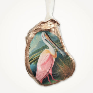 Roseate Spoonbill Oyster Ornament