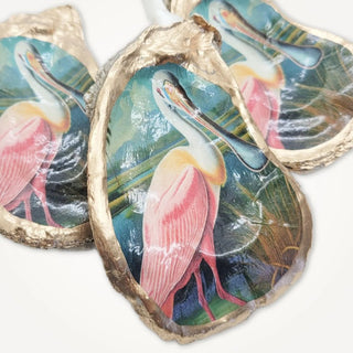 Roseate Spoonbill Oyster Ornament