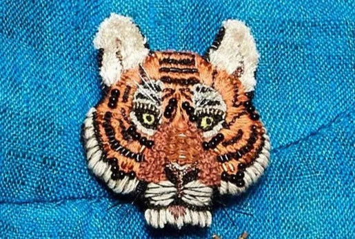 Tiger Brooch Pin