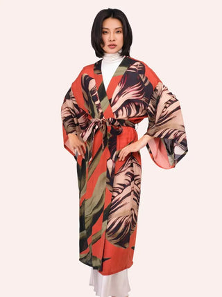 Tulip Long Kimono Gown