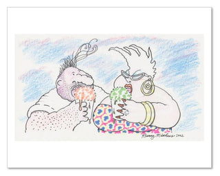 Vic and Nat'ly eating sno-balls