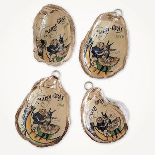 Vintage Mardi Gras Float Oyster Ornament