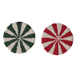 Tufted Candy Striped Trivet