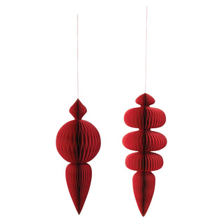 Paper Folding Honeycomb Finial Ornament