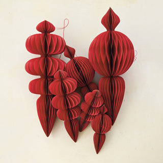 Paper Folding Honeycomb Finial Ornament