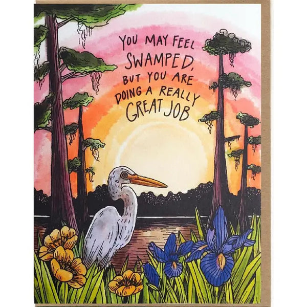 "You May Feel Swamped" Card