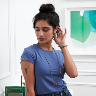 Dotted Kantha Milieu Necklace