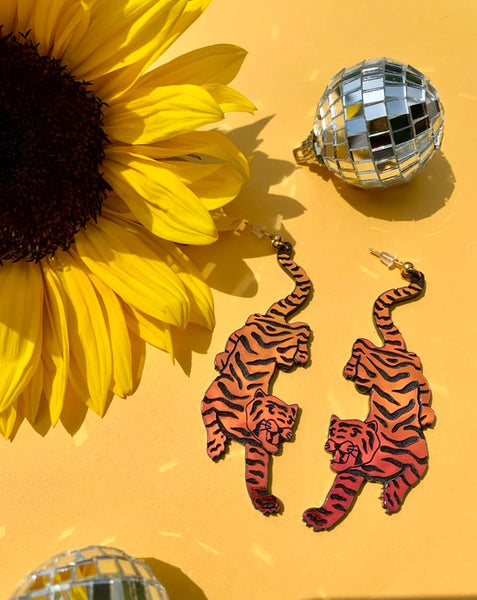 Not Picasso - Tiger Earrings