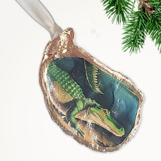 ALLIGATOR BAYOU OYSTER ORNAMENT
