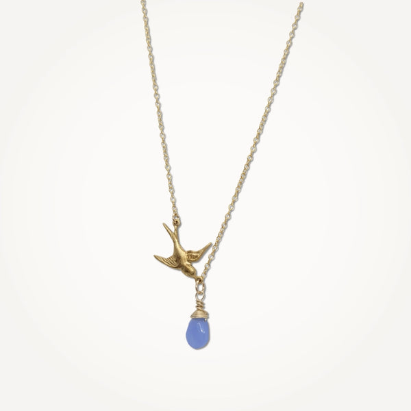 Bird Necklace Blue Skies by Beatrixbell