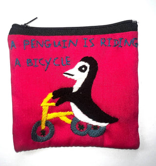"Chalee" Hand Embroidered Pouches by Hmong Youth in Laos