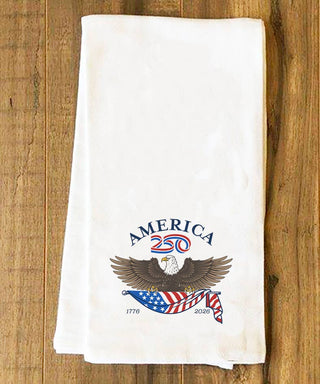 America250™ Tea Towel | Bald Eagle Design