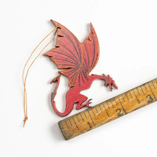 Dragon Wooden Ornament by Tulia's Artisan Gallery