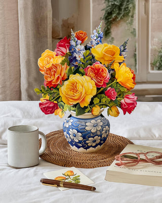 Sorbet Roses Pop-up Greeting Card