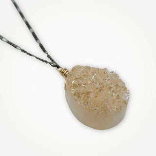 Champagne Druzy Pendant Necklace