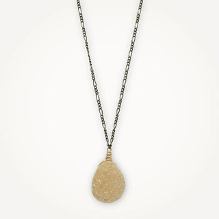 Champagne Druzy Pendant Necklace