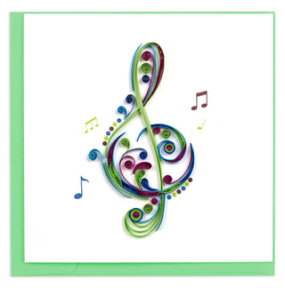 Treble Clef Greeting Card
