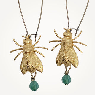 BEJEWELED FLY EARRINGS