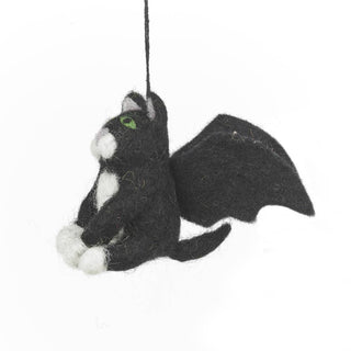 Handmade Felt Batty Catty Hanging Felt Halloween Decoration