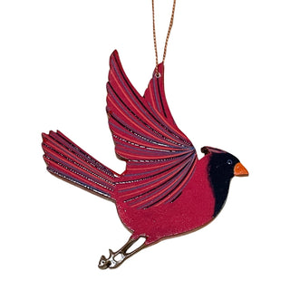 Cardinal Wooden Ornament by Tulia's Artisan Gallery