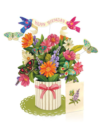Birthday Enchanted Garden Pop-up Greeting Card