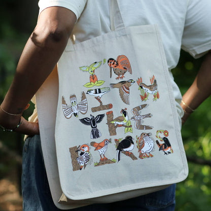 I'm With The Birds Tote Bag